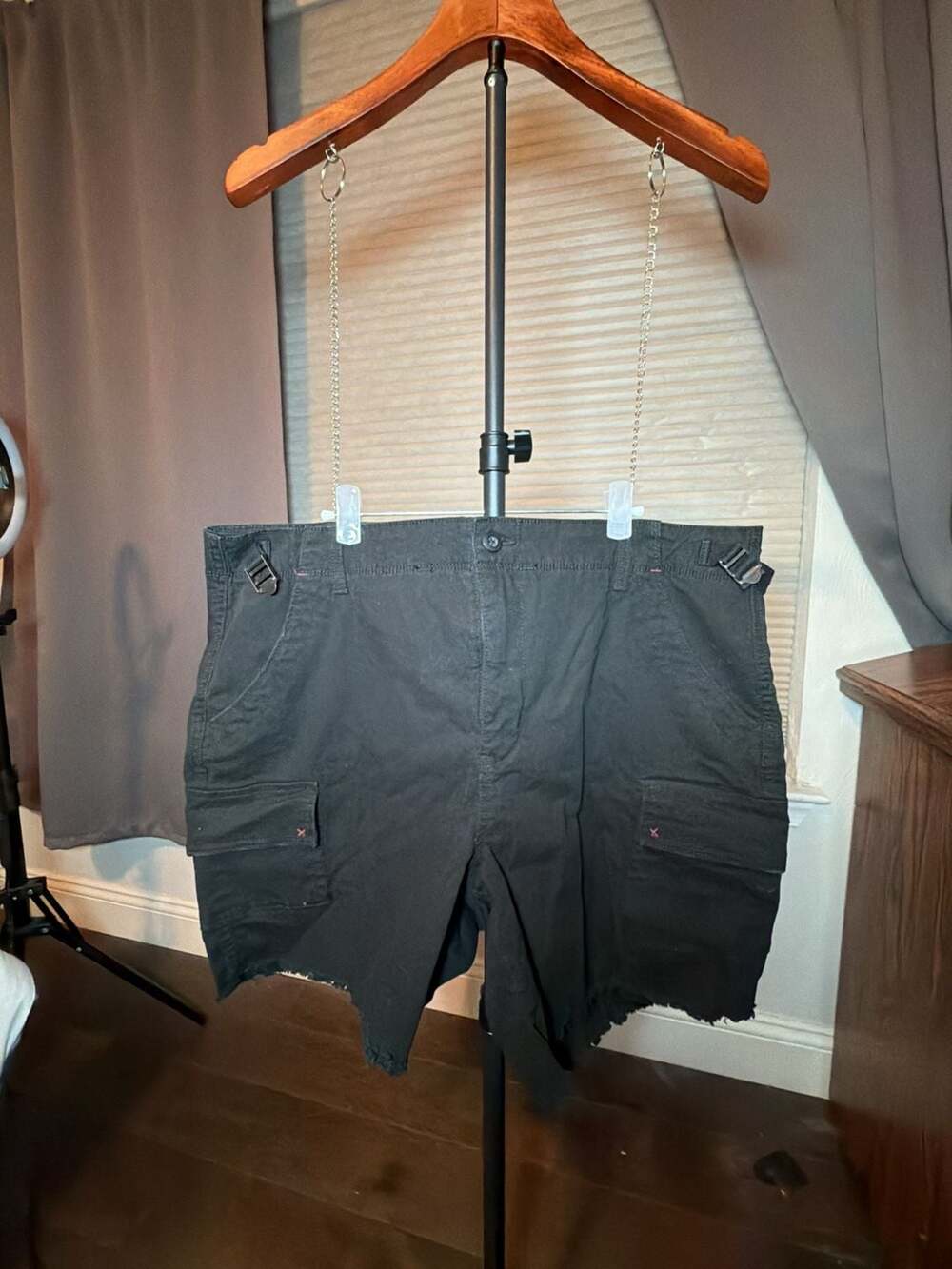 Terra & Sky Cargo Utility Shorts Size 16W Black